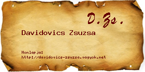 Davidovics Zsuzsa névjegykártya